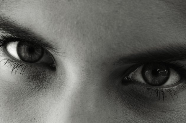Woman's eyes, close-up