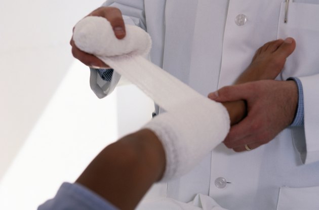 Wrapping Childs Leg