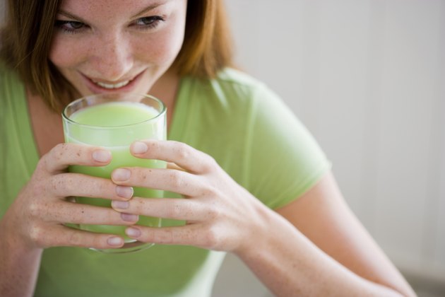 Woman with a beverage