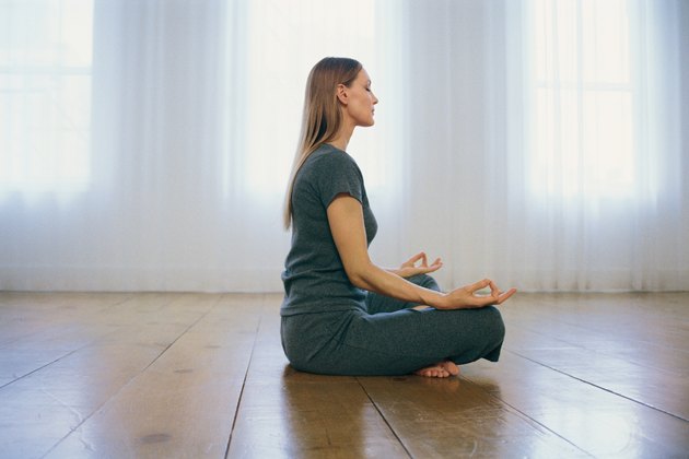 Woman meditating