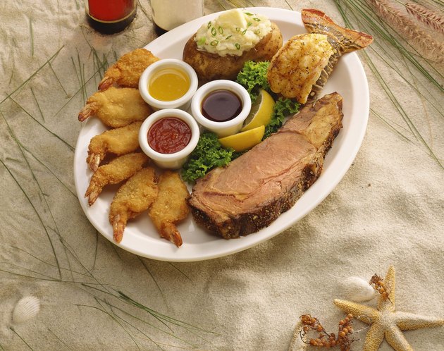 Surf and turf entree