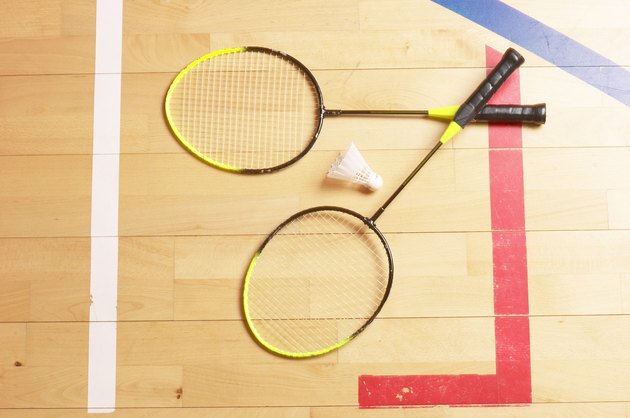 Badminton rackets and birdie