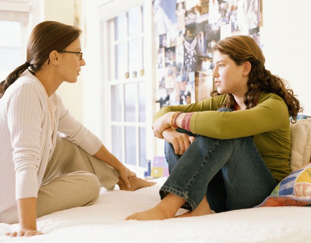 Mother and Daughter Talking