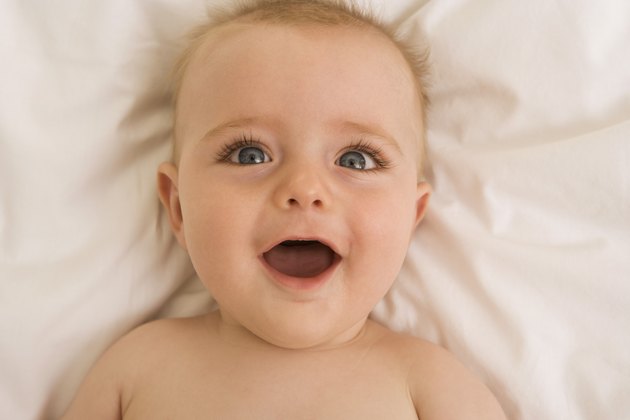 Portrait of a smiling baby