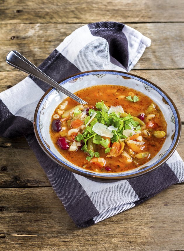 Italian Minestrone & Pasta Soup.
