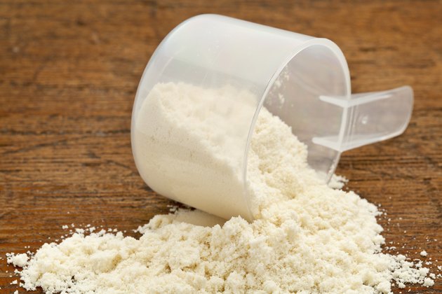 whey protein powder supplement
