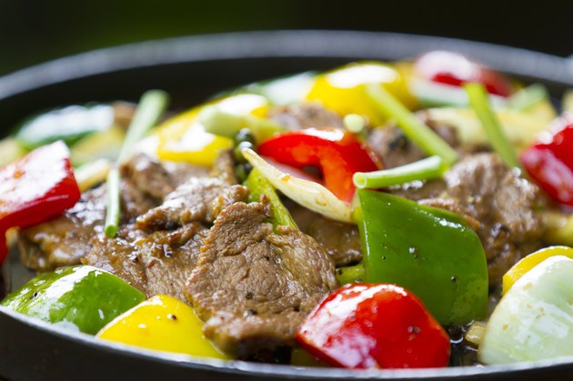 fried beef with bell pepper