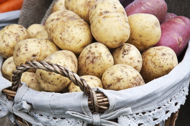 Fresh new potatoes