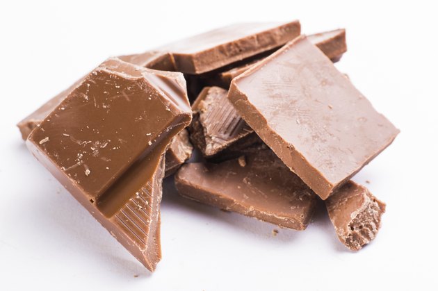 Cubes of chocolate