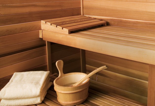 Interior View of Sauna Bath