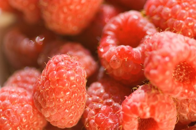 Close-up of raspberries