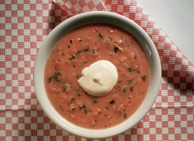 Cold Tomato-Basil Soup