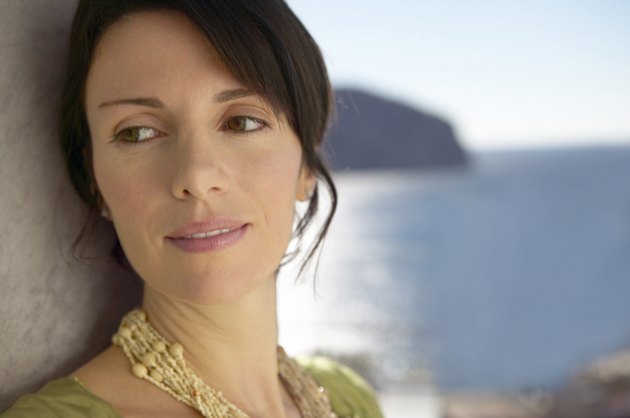 Outdoor Headshot Portrait of a Mature Woman