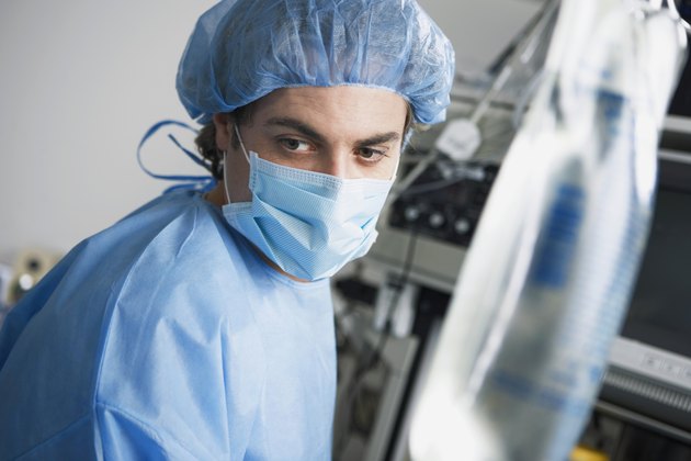 Healthcare worker in operating room