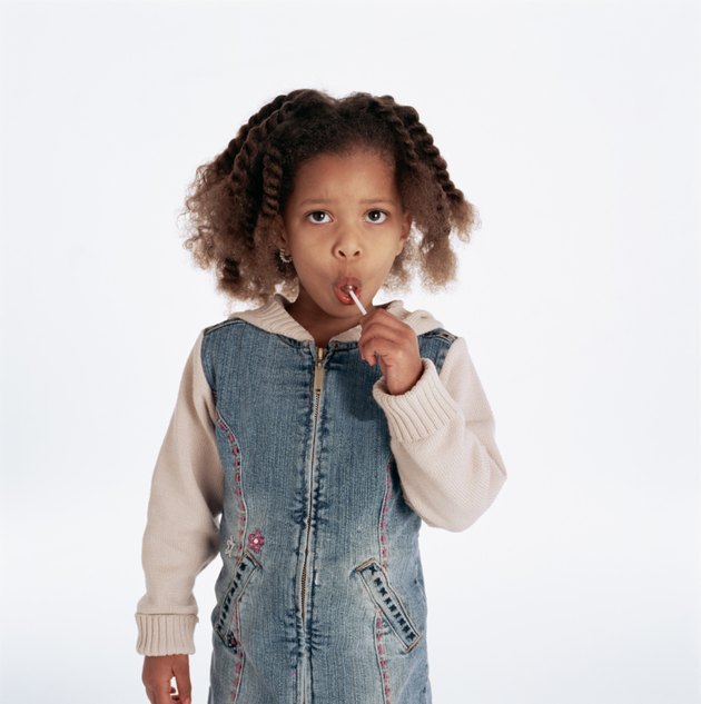 Girl with sucker
