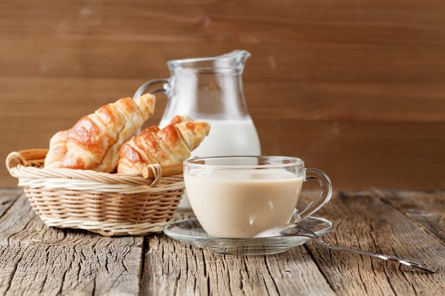 Fresh homemade croissants