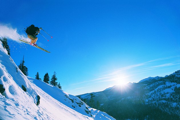 Man Skiing