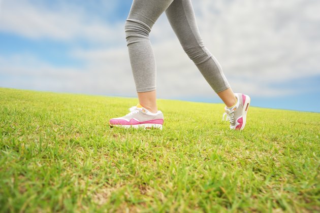 Closeup of woman legs