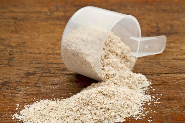 scoop of psyllium seed husks