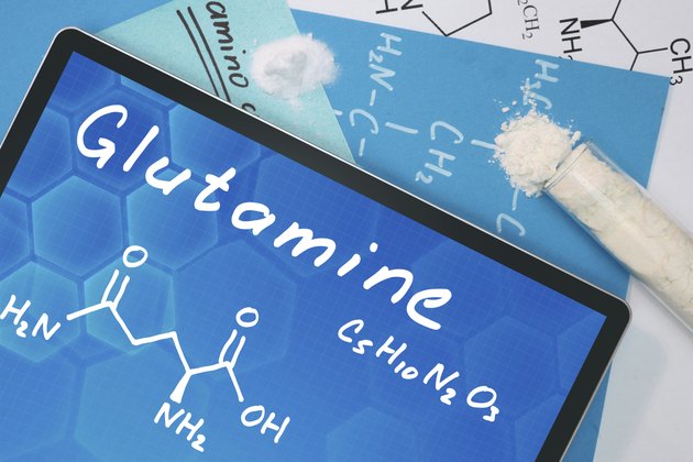 Tablet with the chemical formula of Glutamine .