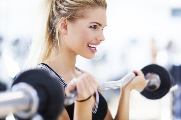 Woman Lifting Weights