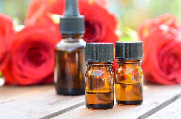 aromatherapy treatment with red roses