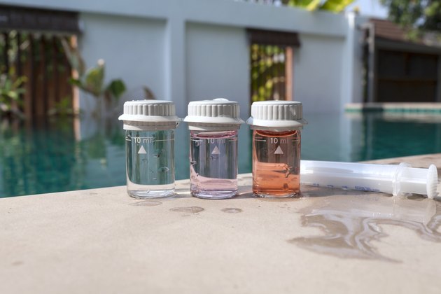 Closeup Water testing result