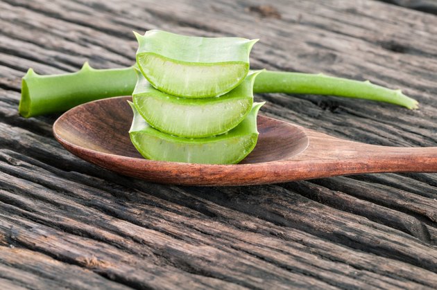 Aloe Vera slice natural spas ingredients for skin .