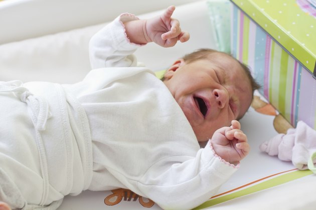 newborn baby crying