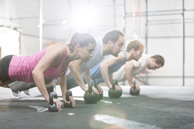 Working out at the Gym