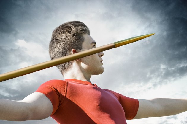 Man javelin throw