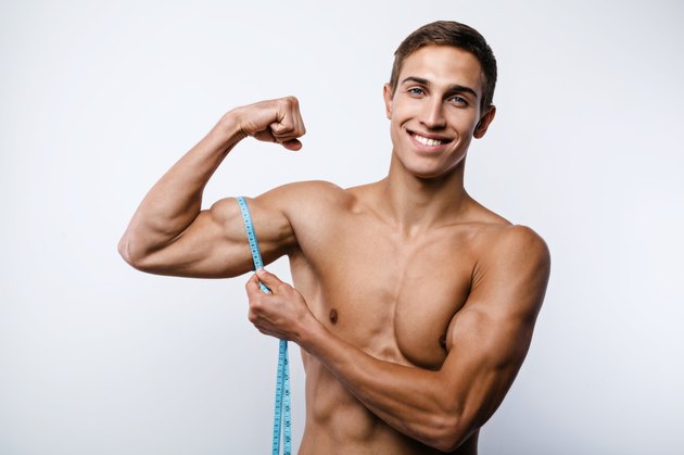 Concept for sexy sporty young man