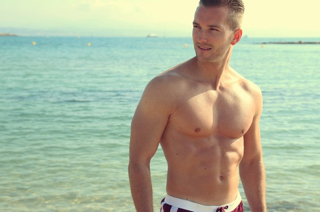 handsome man by the sea