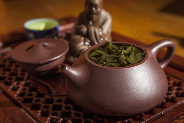 Tea ceremony still life.