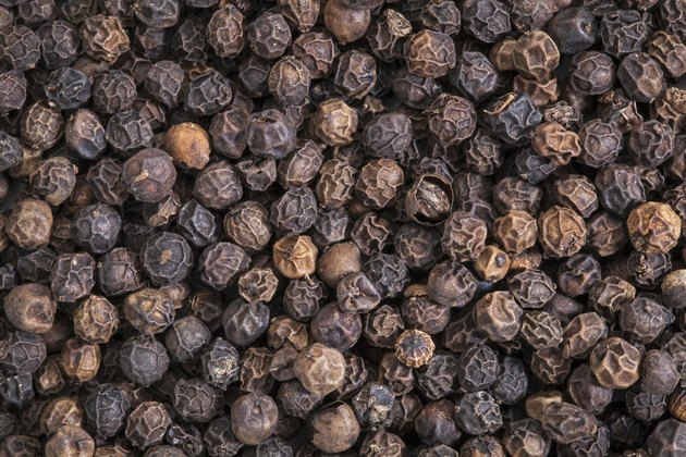 black peppercorns