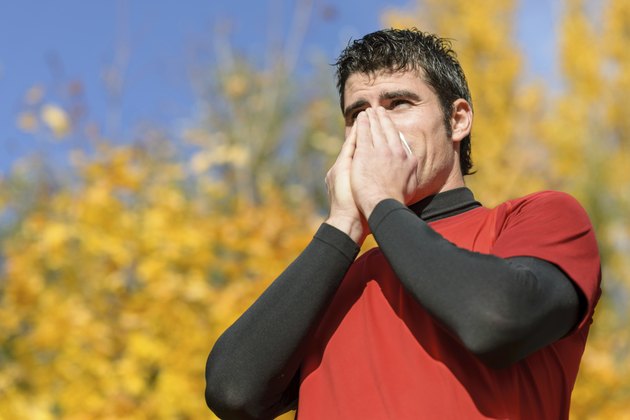 Athlete with cold