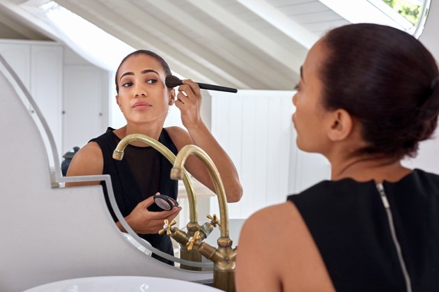 morning makeup business woman
