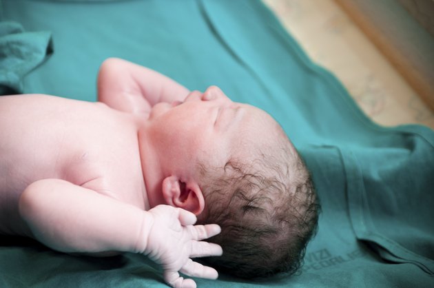 Newborn is crying