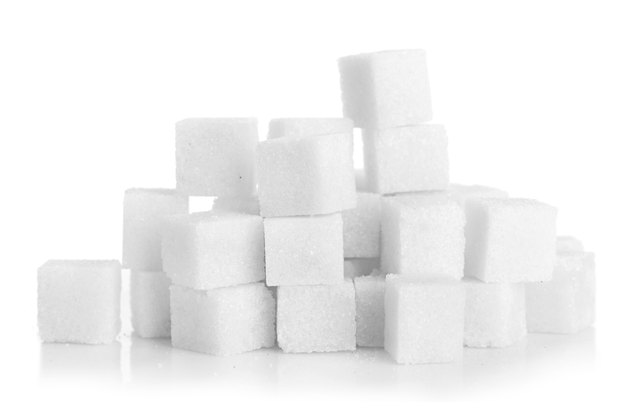 Studio photography of a lump sugar