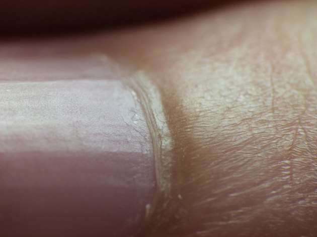 human nail close up