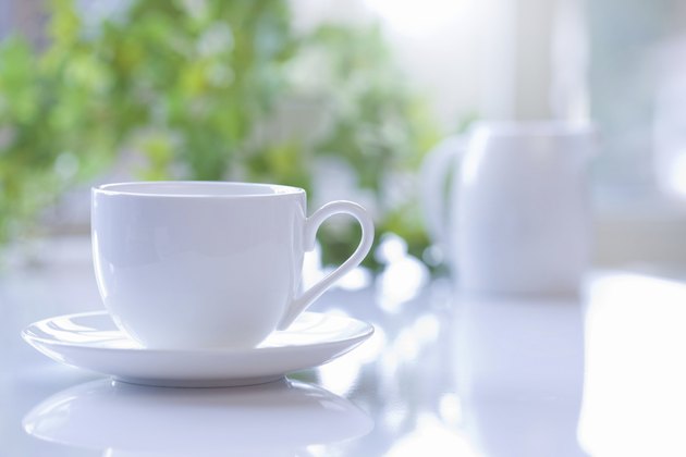 Coffee cup on table