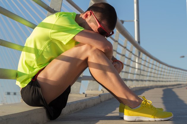 Very tired jogger