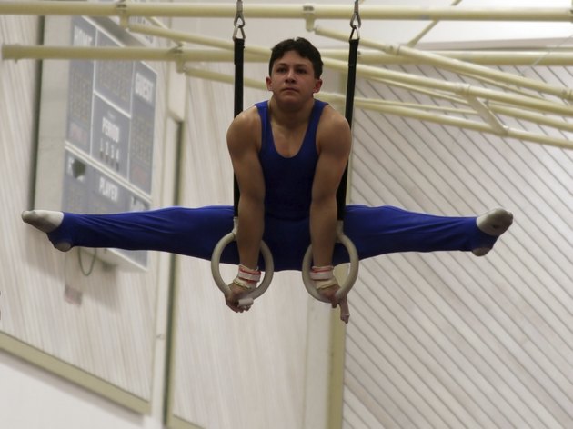 Gymnast on rings