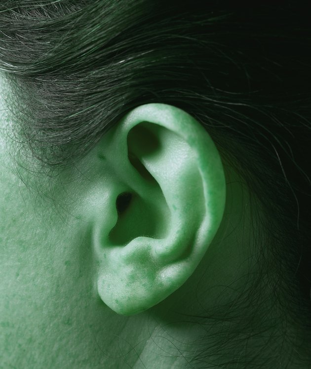 close-up of a person's ear (toned)