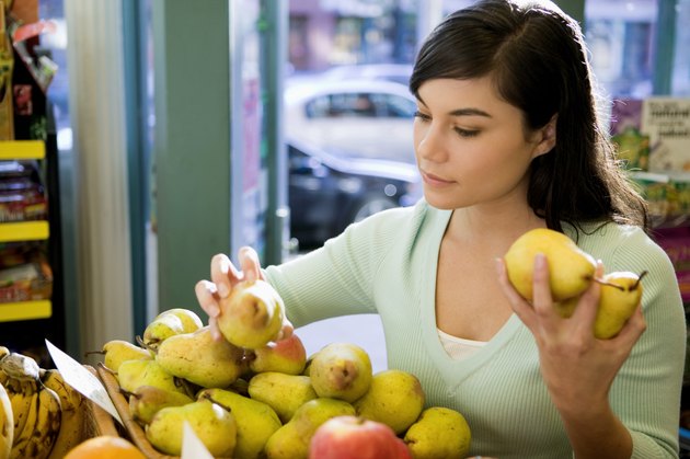 Woman grocery shopping