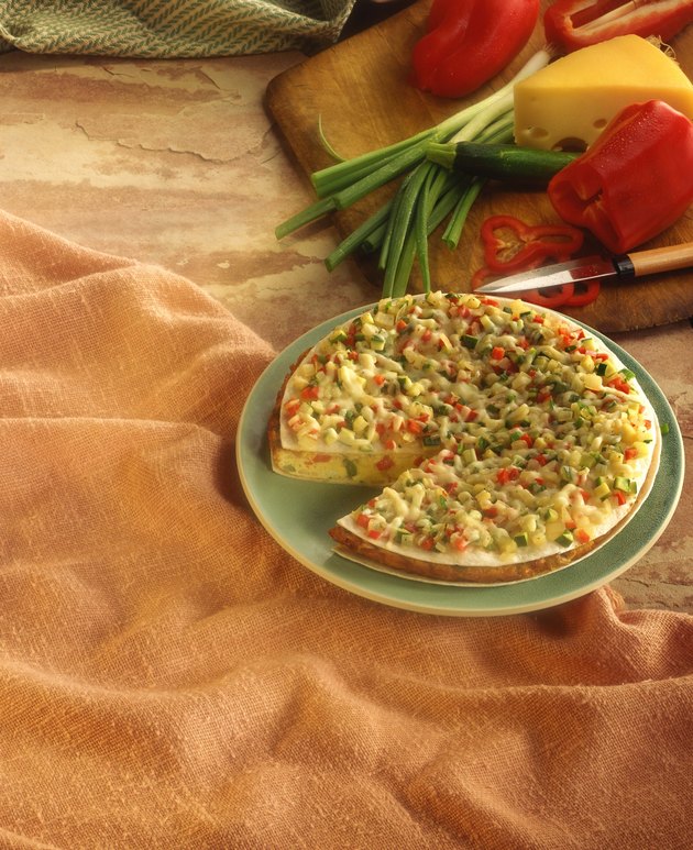 Southwestern frittata with ingredients