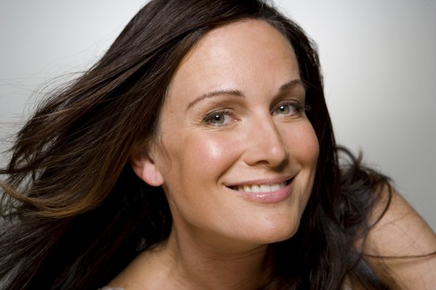 Woman smiling, portrait, close-up