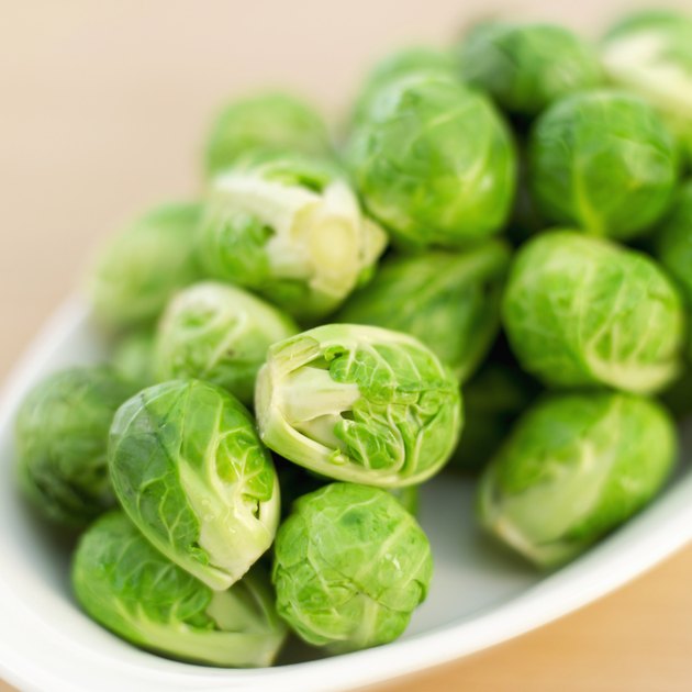bowl of miniature cabbage (blurred)