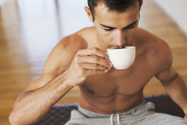 Man drinking tea