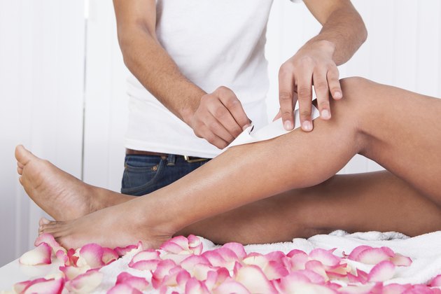 Woman Legs Waxed